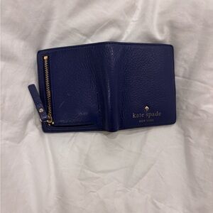 Kate Spade Navy Leather Card Holder
